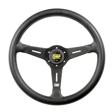 OMP Sand 380mm steering wheel black polyurethane finish